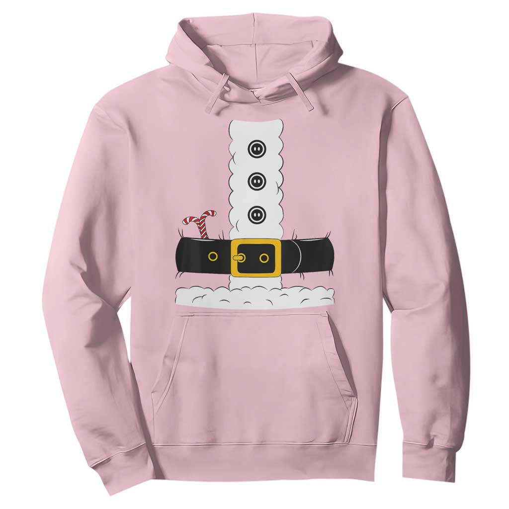 Santa Claus Suit Costume Hoodie Retro Festive Christmas Vibe TS02 Light Pink Print Your Wear