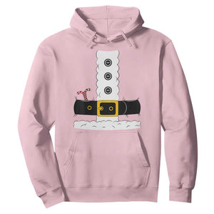 Santa Claus Suit Costume Hoodie Retro Festive Christmas Vibe TS02 Light Pink Print Your Wear