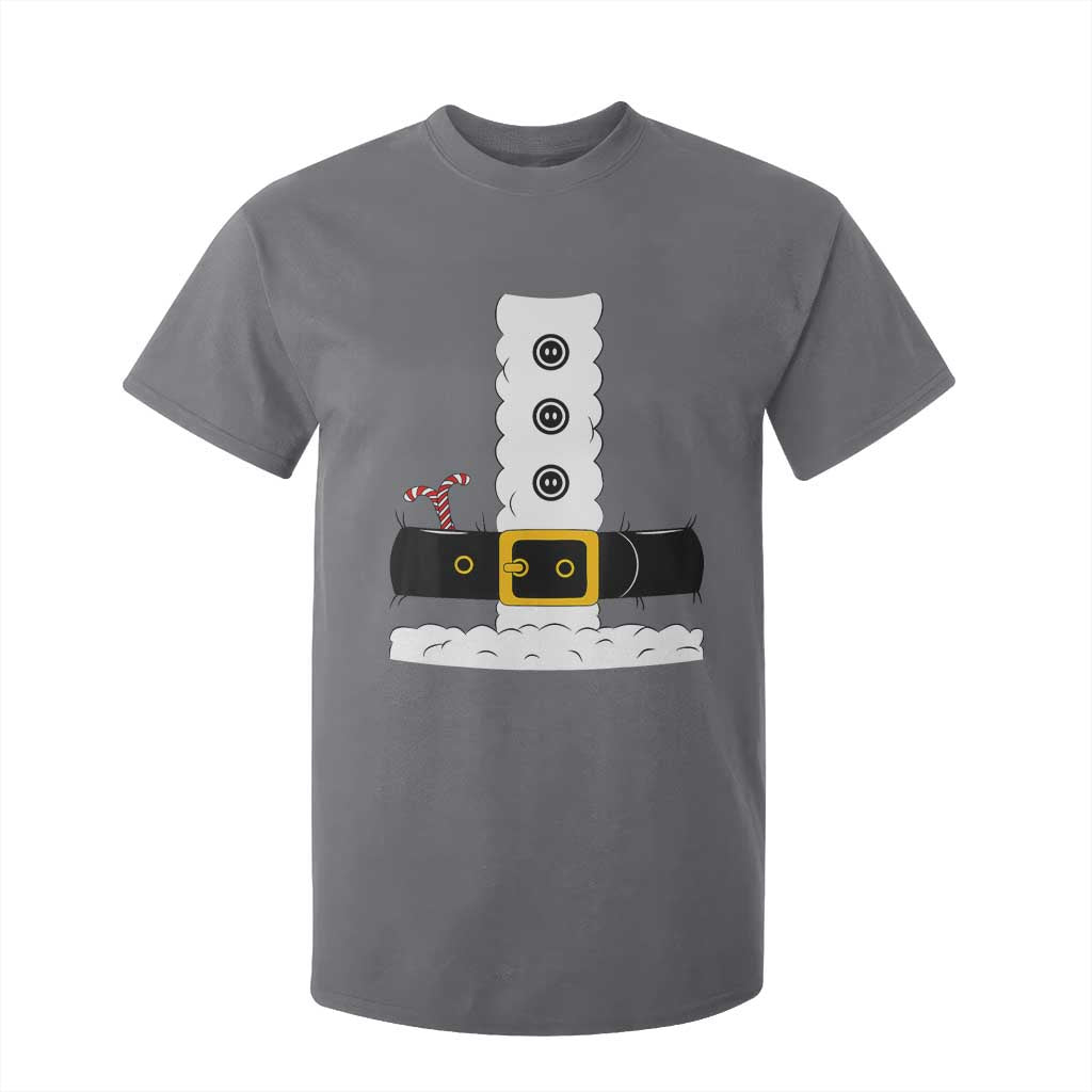 Santa Claus Suit Costume T Shirt For Kid Retro Festive Christmas Vibe TS02 Charcoal Print Your Wear