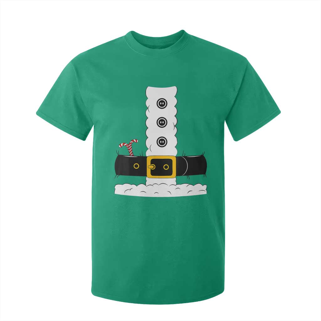 Santa Claus Suit Costume T Shirt For Kid Retro Festive Christmas Vibe TS02 Irish Green Print Your Wear