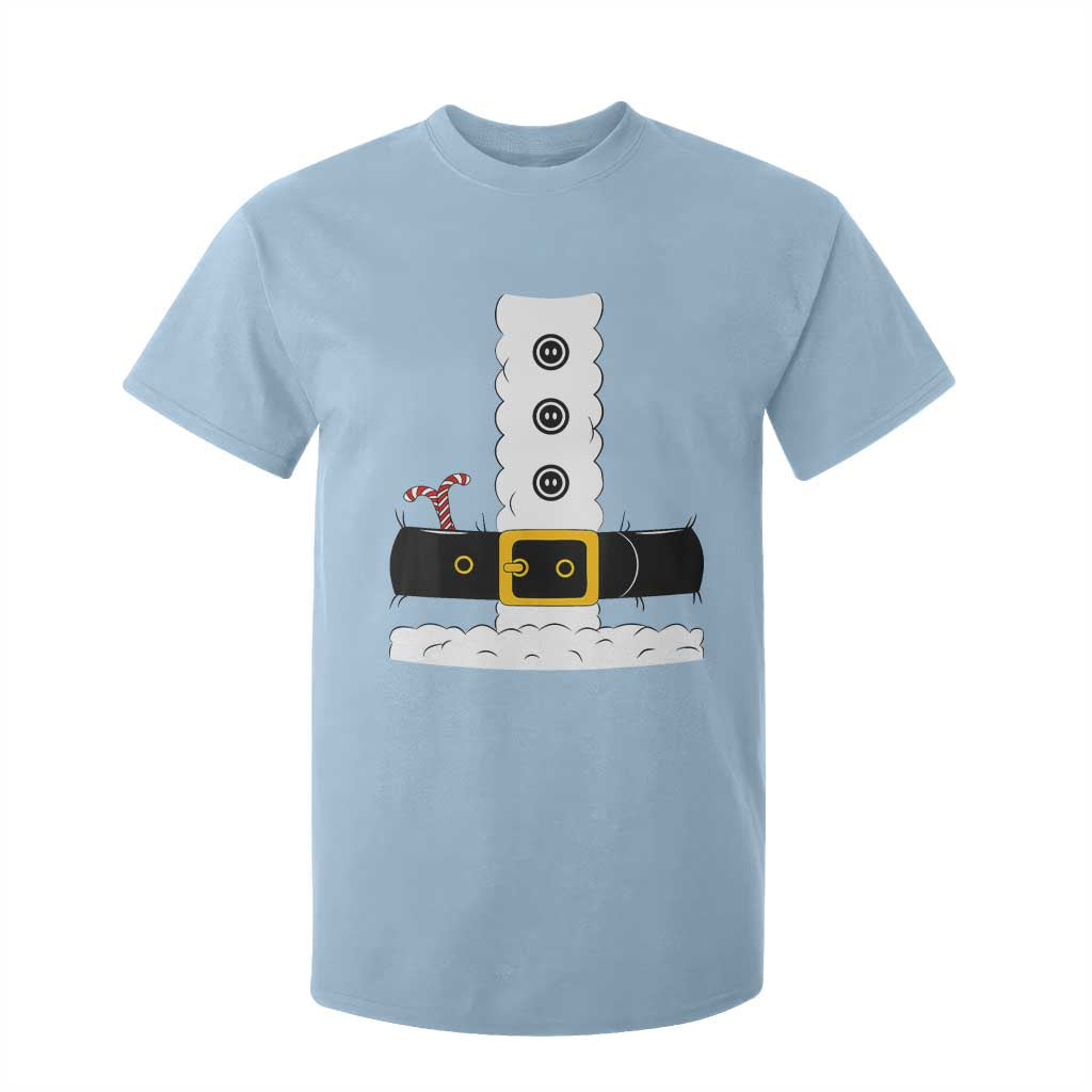 Santa Claus Suit Costume T Shirt For Kid Retro Festive Christmas Vibe TS02 Light Blue Print Your Wear