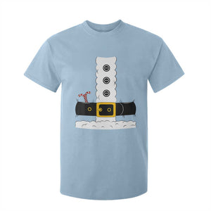 Santa Claus Suit Costume T Shirt For Kid Retro Festive Christmas Vibe TS02 Light Blue Print Your Wear