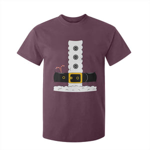 Santa Claus Suit Costume T Shirt For Kid Retro Festive Christmas Vibe TS02 Maroon Print Your Wear