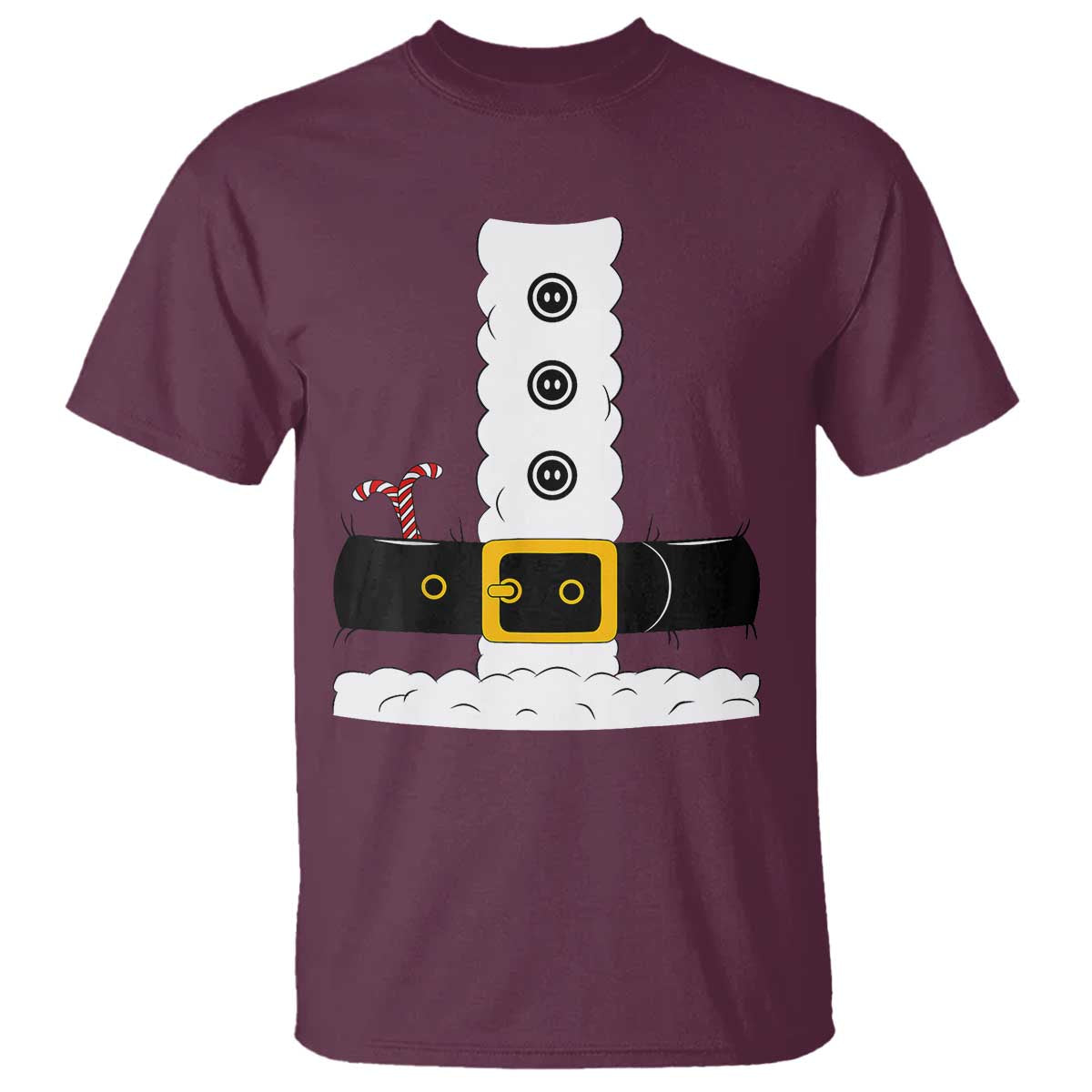 Santa Claus Suit Costume T Shirt Retro Festive Christmas Vibe TS02 Maroon Print Your Wear