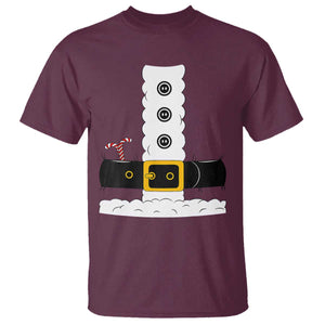 Santa Claus Suit Costume T Shirt Retro Festive Christmas Vibe TS02 Maroon Print Your Wear