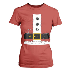 Santa Claus Suit Costume T Shirt For Women Retro Festive Christmas Vibe TS02 Red Print Your Wear