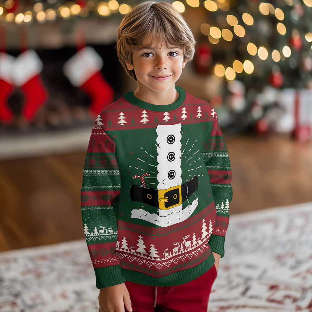 Santa Claus Suit Costume Ugly Christmas Sweater Retro Festive Christmas Vibe TS02 Christmas Print Your Wear