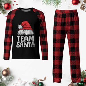 Team Santa Plaid Pajama Set Christmas Squad Family Matching Pajamas TS02 Buffalo Plaid Print Your Wear