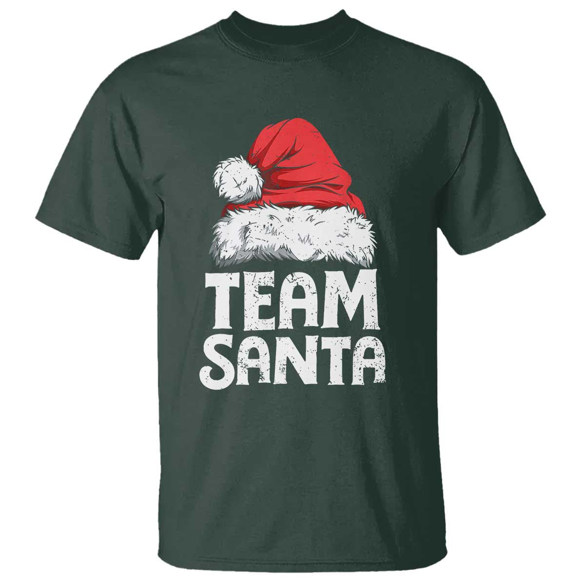 Team Santa T Shirt Christmas Squad Family Matching Pajamas TS02 Dark Forest Green Print Your Wear