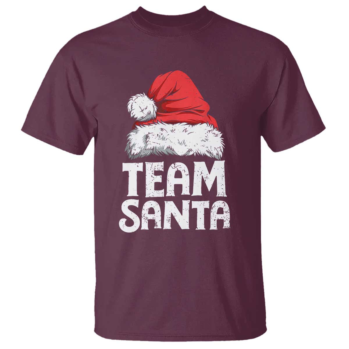 Team Santa T Shirt Christmas Squad Family Matching Pajamas TS02 Maroon Print Your Wear