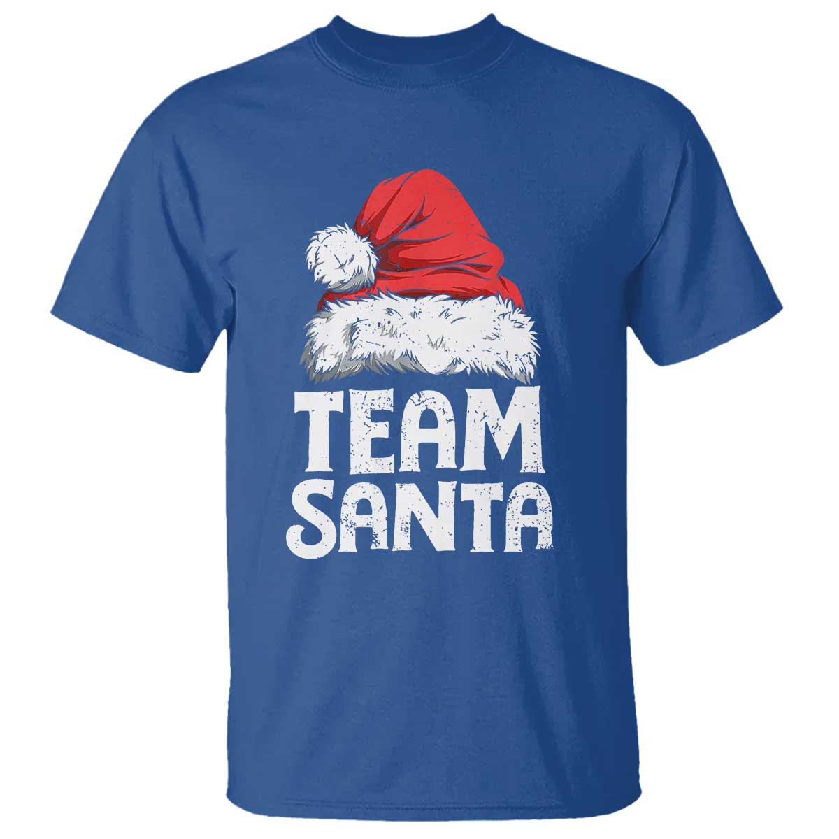 Team Santa T Shirt Christmas Squad Family Matching Pajamas TS02 Royal Blue Print Your Wear