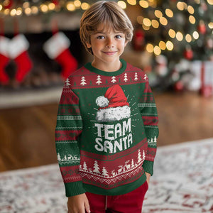 Team Santa Ugly Christmas Sweater Xmas Squad Family Matching Pajamas TS02 Christmas Print Your Wear