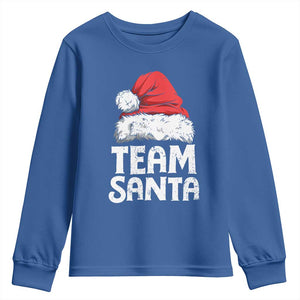 Team Santa Youth Sweatshirt Christmas Squad Family Matching Pajamas TS02 Royal Blue Print Your Wear