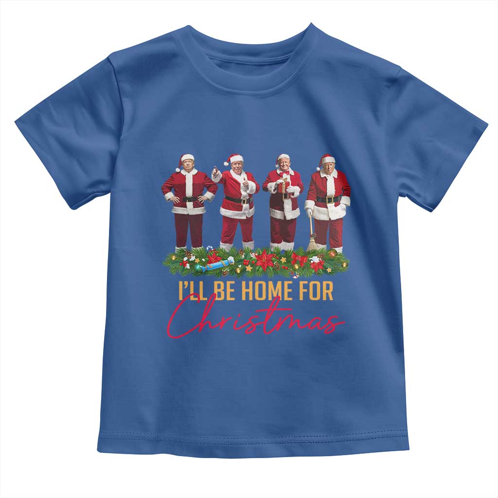 Christmas Trump Dance Toddler T Shirt Cosplay Santa President Dancing TS02 Royal Blue Print Your Wear