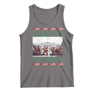 Christmas Trump Tank Top Daddy's Home TS02 Deep Heather Print Your Wear