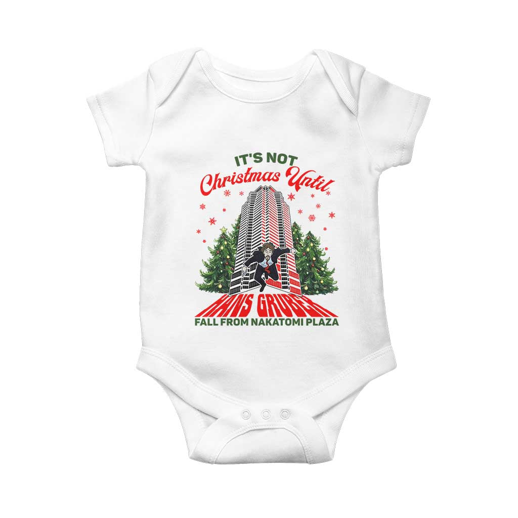 Nakatomi Plaza 1988 Baby Onesie It's Not Christmas Until Hans Gruber Fall Xmas Party TS02 White Print Your Wear