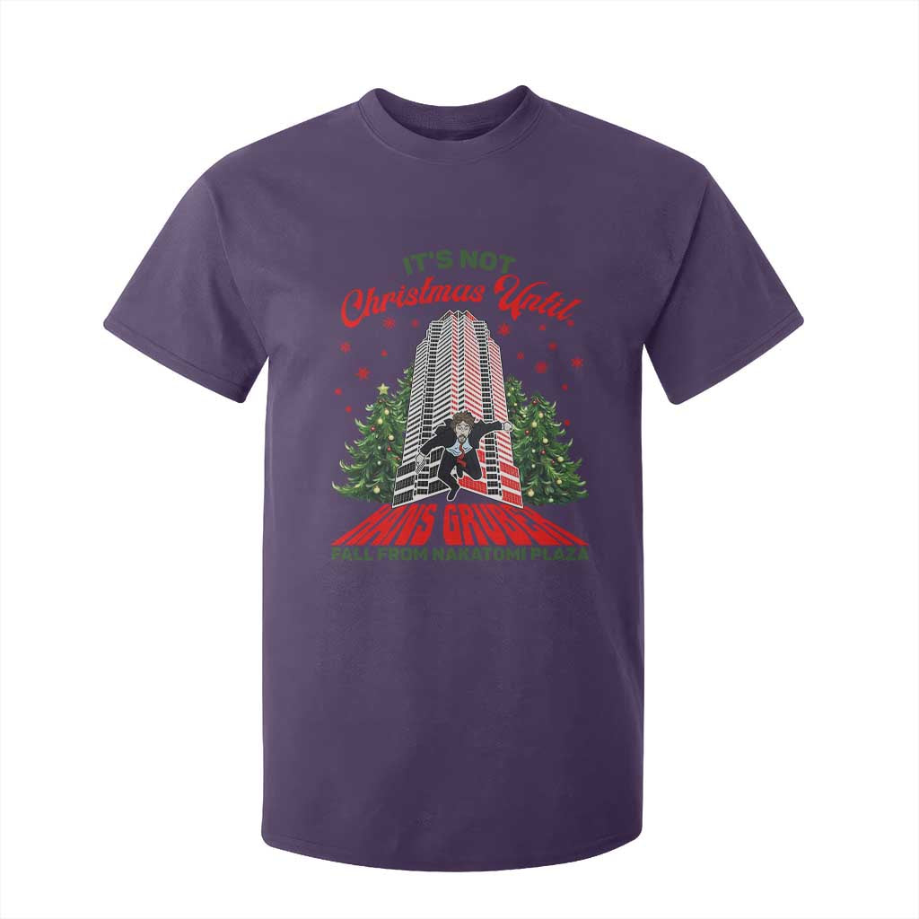 Nakatomi Plaza 1988 T Shirt For Kid It's Not Christmas Until Hans Gruber Fall Xmas Party TS02 Purple Print Your Wear