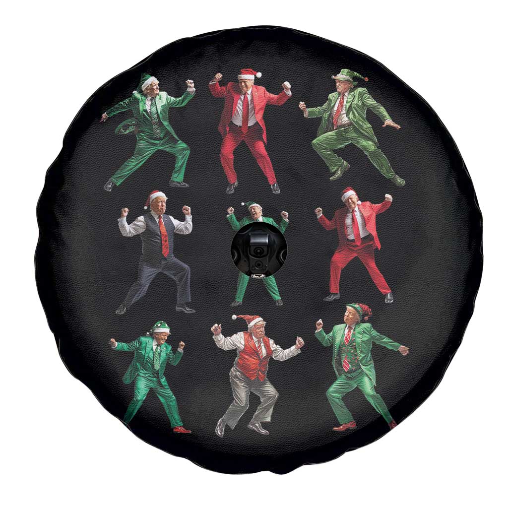 Christmas Trump Dance Spare Tire Cover Viral President Dancing Retro Vintage TS02 Print Your Wear