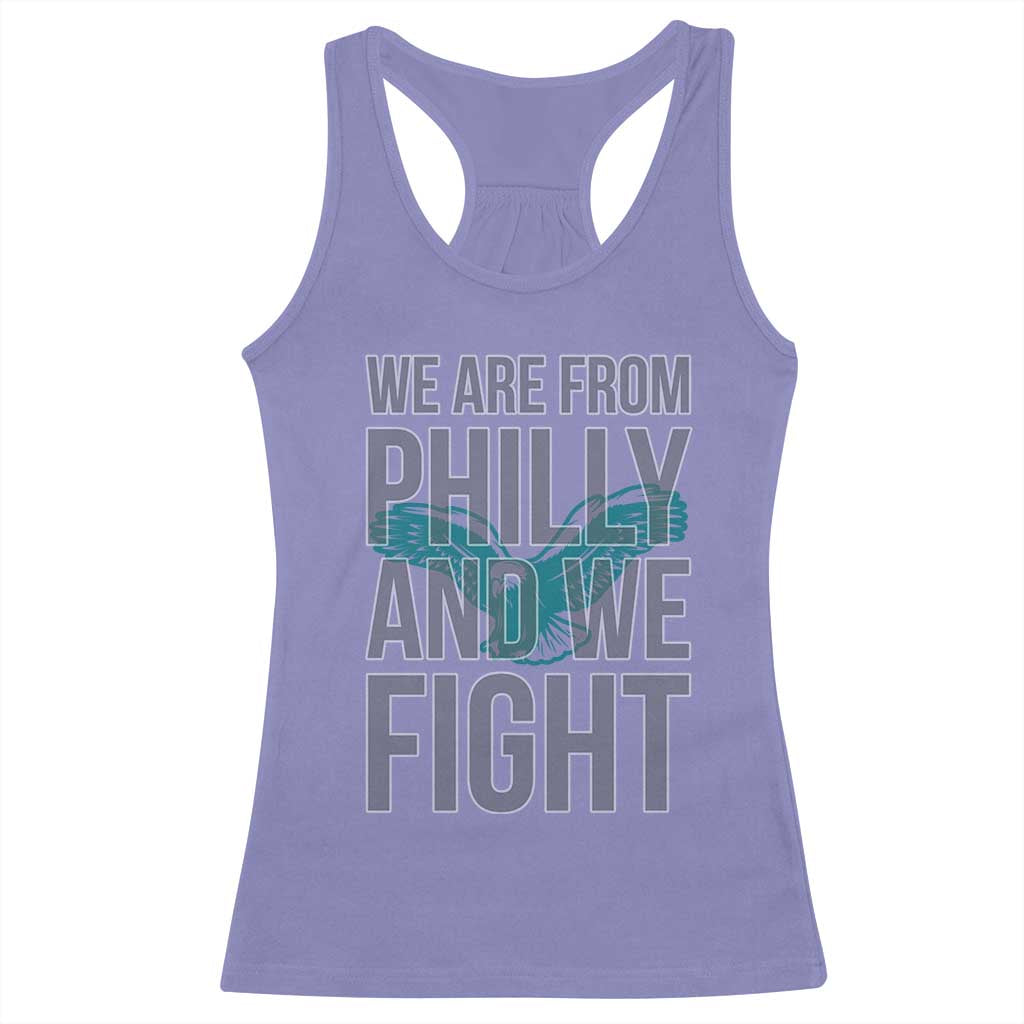 Philadelphia Spirit Racerback Tank Top We Are From Philly And We Fight TS02 Violet Print Your Wear