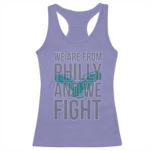 Philadelphia Spirit Racerback Tank Top We Are From Philly And We Fight TS02 Violet Print Your Wear