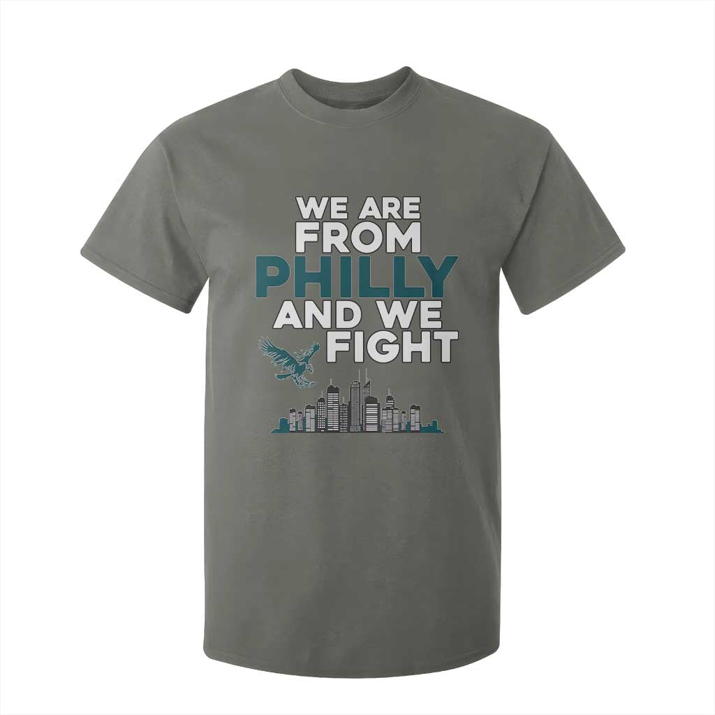 Philadelphia City T Shirt For Kid We Are From Philly And We Fight TS02 Military Green Print Your Wear