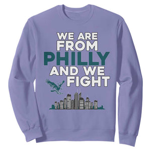 Philadelphia City Sweatshirt We Are From Philly And We Fight TS02 Violet Print Your Wear