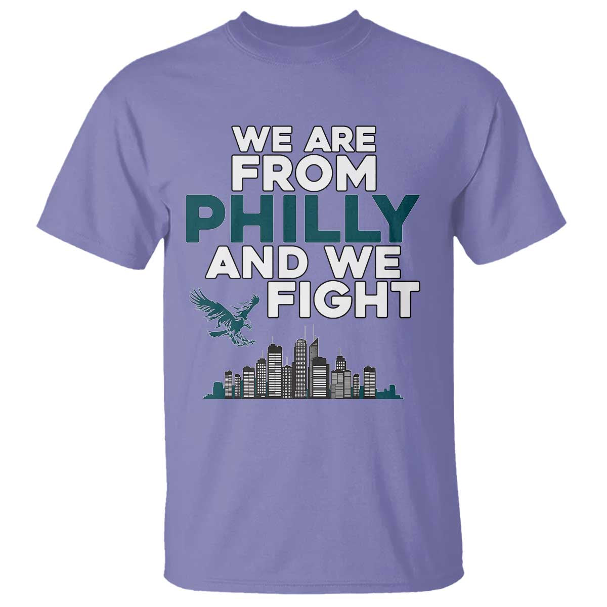 Philadelphia City T Shirt We Are From Philly And We Fight TS02 Violet Print Your Wear