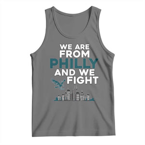 Philadelphia City Tank Top We Are From Philly And We Fight TS02 Black Heather Print Your Wear