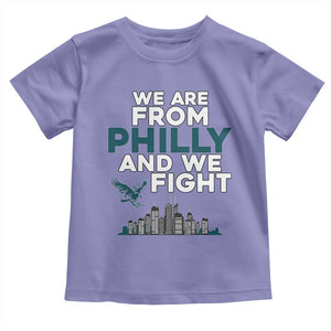 Philadelphia City Toddler T Shirt We Are From Philly And We Fight TS02 Violet Print Your Wear