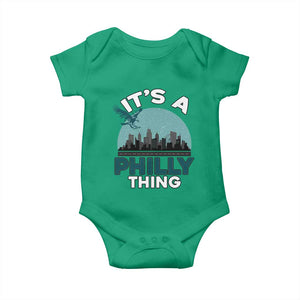 Philadelphia Spirit Baby Onesie It's A Philly Thing TS02 Irish Green Print Your Wear