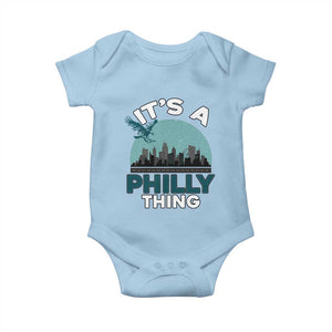 Philadelphia Spirit Baby Onesie It's A Philly Thing TS02 Light Blue Print Your Wear