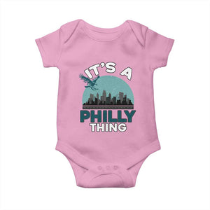 Philadelphia Spirit Baby Onesie It's A Philly Thing TS02 Light Pink Print Your Wear