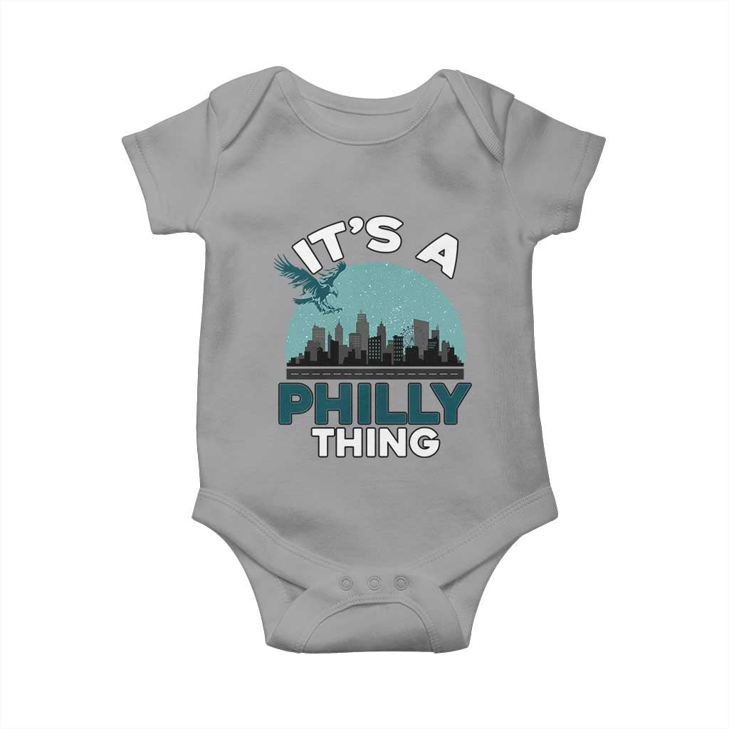 Philadelphia Spirit Baby Onesie It's A Philly Thing TS02 Sport Gray Print Your Wear