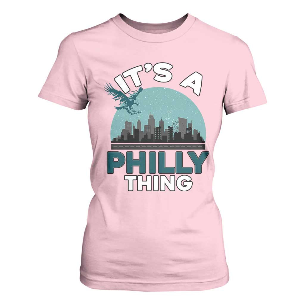 Philadelphia Spirit T Shirt For Women It's A Philly Thing TS02 Light Pink Print Your Wear