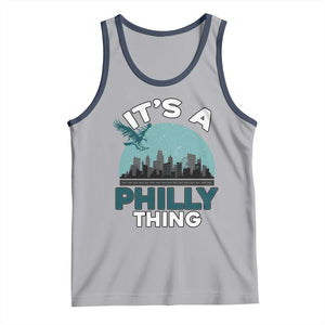 Philadelphia Spirit Tank Top It's A Philly Thing TS02 Athletic Heather Navy Print Your Wear