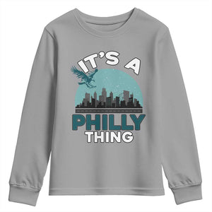 Philadelphia Spirit Youth Sweatshirt It's A Philly Thing TS02 Sport Gray Print Your Wear