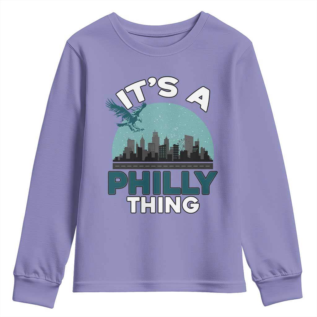 Philadelphia Spirit Youth Sweatshirt It's A Philly Thing TS02 Violet Print Your Wear