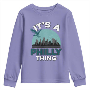 Philadelphia Spirit Youth Sweatshirt It's A Philly Thing TS02 Violet Print Your Wear