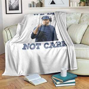 We Did Not Care Funny Hype Coach Throw Blanket Blunt Comment Game Day Sports Fan TS02 Print Your Wear
