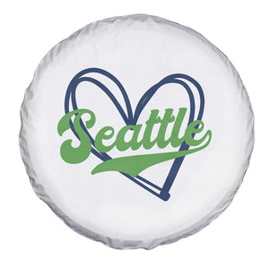 Seattle Heart Blue and Green Game Day Sports Fan Spare Tire Cover TS02 Print Your Wear