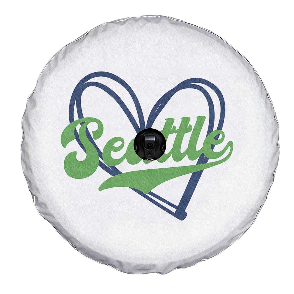 Seattle Heart Blue and Green Game Day Sports Fan Spare Tire Cover TS02 Print Your Wear