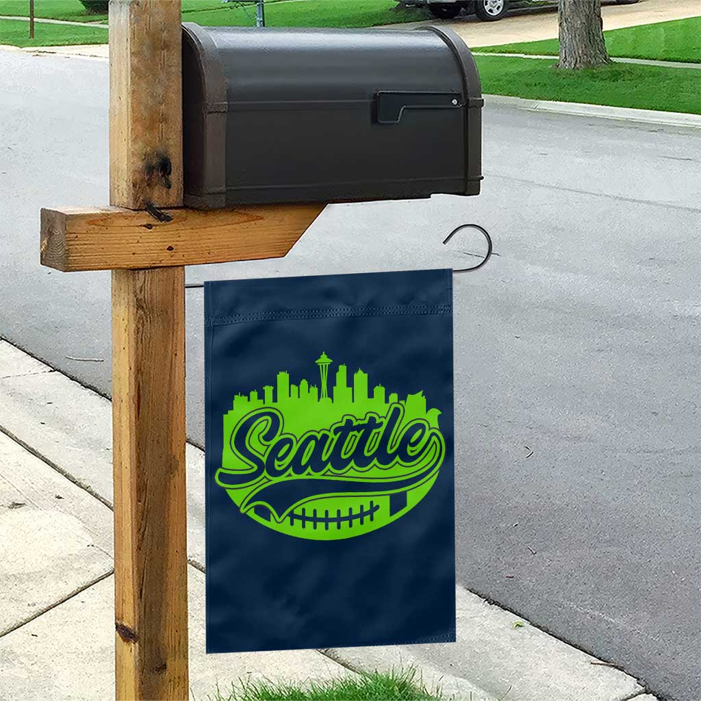 Seattle Pride Skyline Football Lover Garden Flag Game Day Sports Fan TS02 Print Your Wear