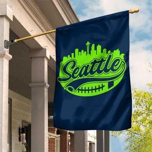 Seattle Pride Skyline Football Lover Garden Flag Game Day Sports Fan TS02 Print Your Wear