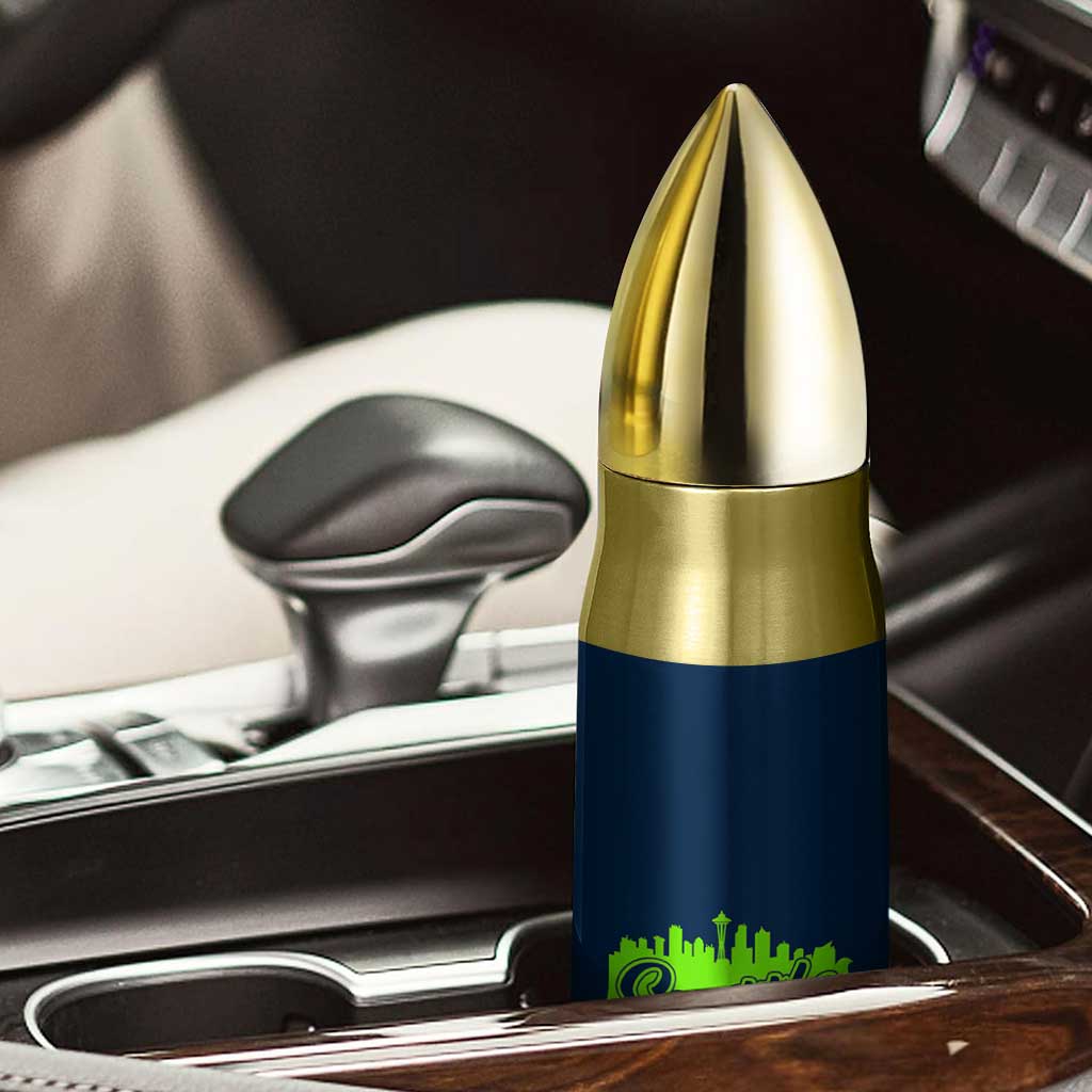 Seattle Pride Skyline Football Lover Bullet Tumbler Game Day Sports Fan TS02 Print Your Wear