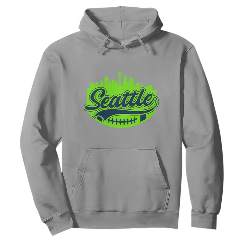 Seattle Pride Skyline Football Lover Hoodie Game Day Sports Fan TS02 Sport Gray Print Your Wear