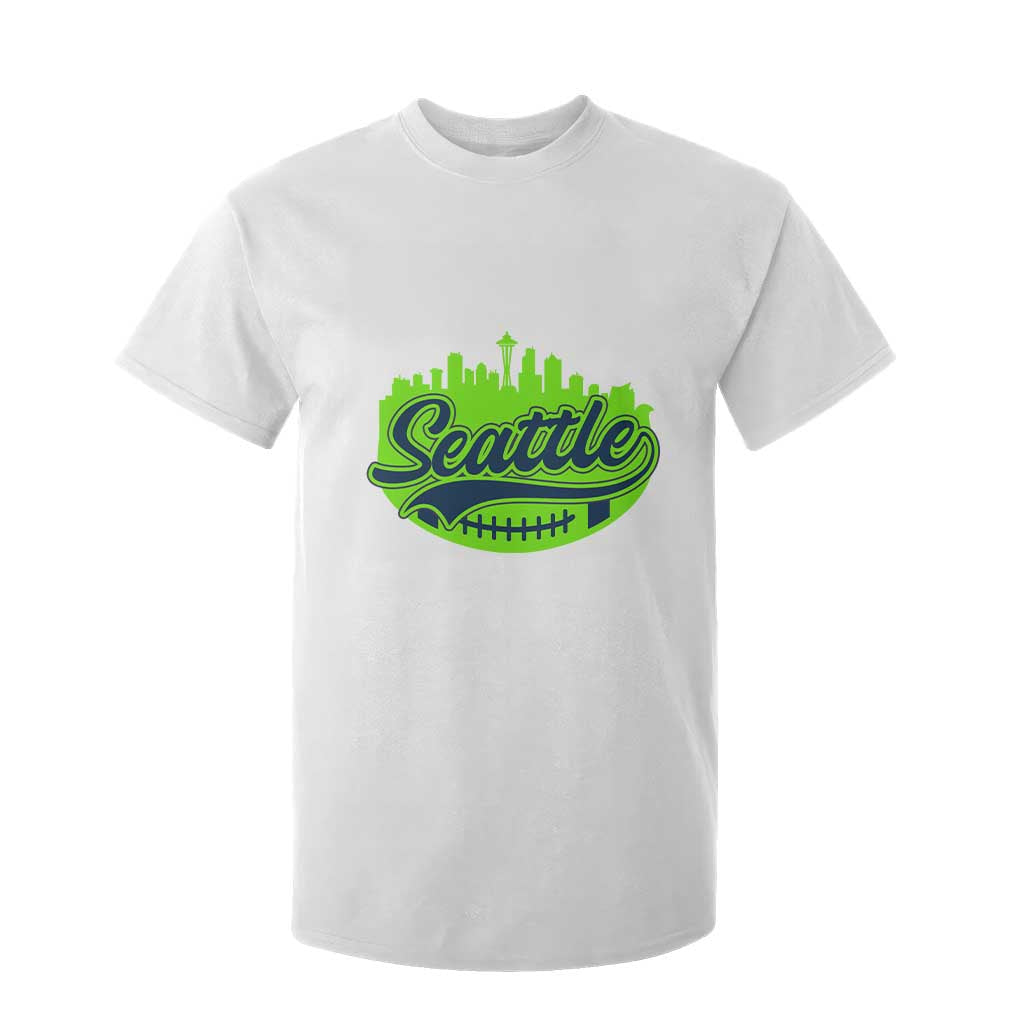 Seattle Pride Skyline Football Lover T Shirt For Kid Game Day Sports Fan TS02 White Print Your Wear