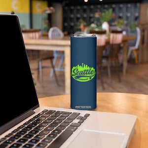 Seattle Pride Skyline Football Lover Skinny Tumbler Game Day Sports Fan TS02 Print Your Wear