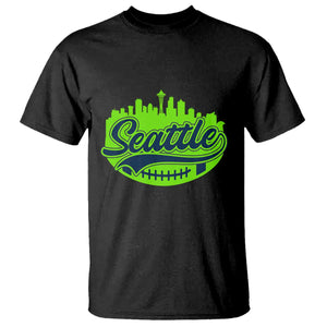 Seattle Pride Skyline Football Lover T Shirt Game Day Sports Fan TS02 Black Print Your Wear