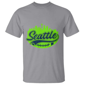 Seattle Pride Skyline Football Lover T Shirt Game Day Sports Fan TS02 Sport Gray Print Your Wear