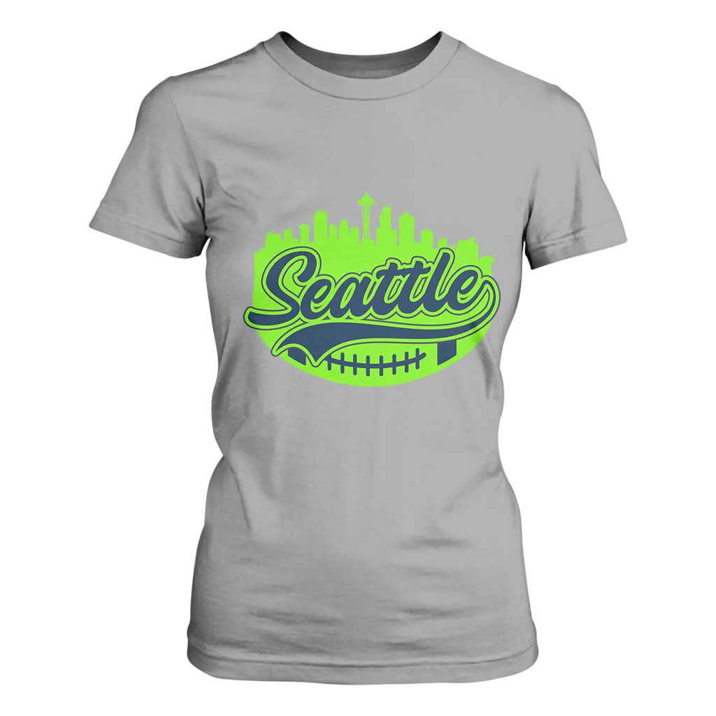 Seattle Pride Skyline Football Lover T Shirt For Women Game Day Sports Fan TS02 Sport Gray Print Your Wear